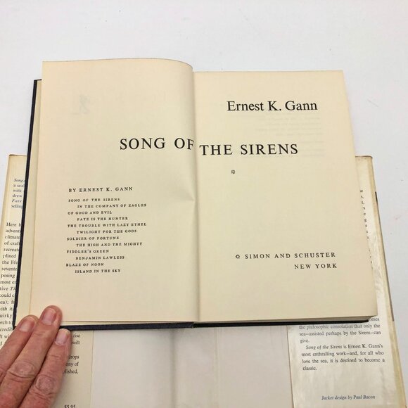 Song of the Sirens by Ernest K. Gann 1968 HBDC First Printing CR 1968 - Picture 7 of 13